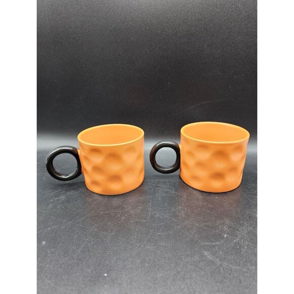 Pair Of Spooky Scary Jack-O-Lantern Pumpkin Coffee Cup Mugs Halloween Fall - Picture 4 of 9